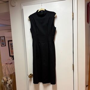 Elegant Black Banana Republic Sleeveless Midi Dress Size Medium - NWT